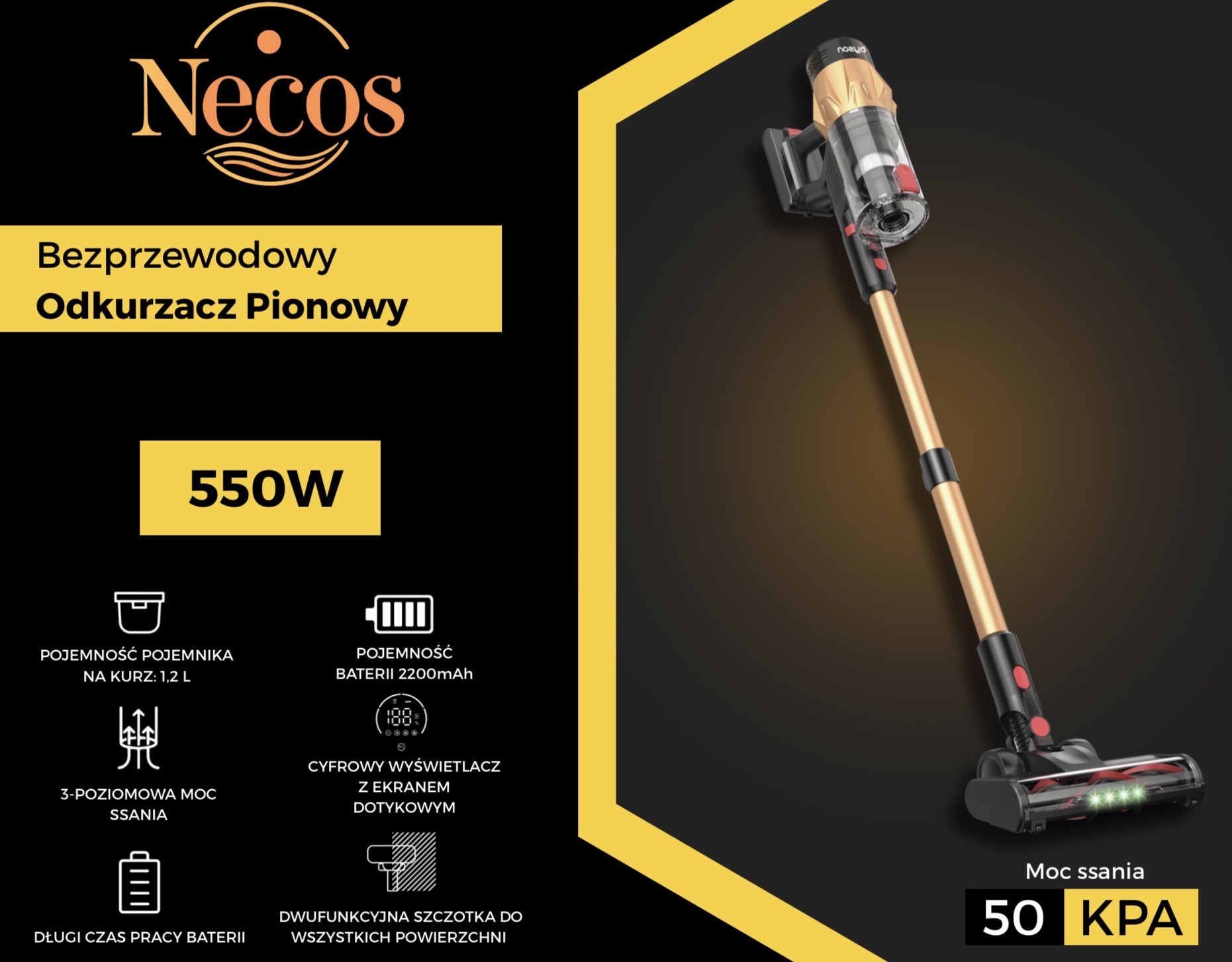 Odkurzacz pionowy bezprzewodowy - obrazek 4